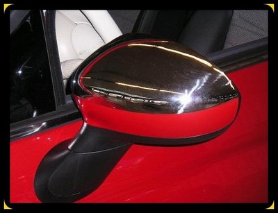 Накладки на зеркала  (нерж.) 2 шт   FIAT 500 2008 >